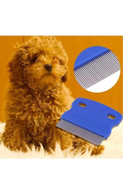 Pisicik 2 Pieces Cat Dog Hair Lice Flea Collector Collection Cleaning Comb