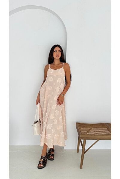 GÜLTEN MADEN Kadın Yeni Sezon Desenli Elbise