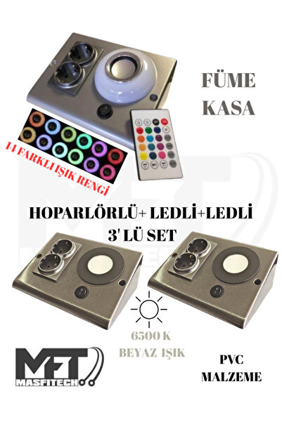 Bluetooth Music Player Under Cabinet And Counter And Led Prismatic Venus (SET OF 3) 6500k White Light