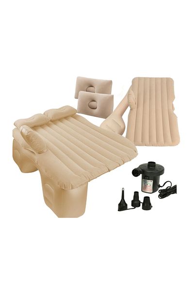Expres Inflatable car mattress with electric pump beige