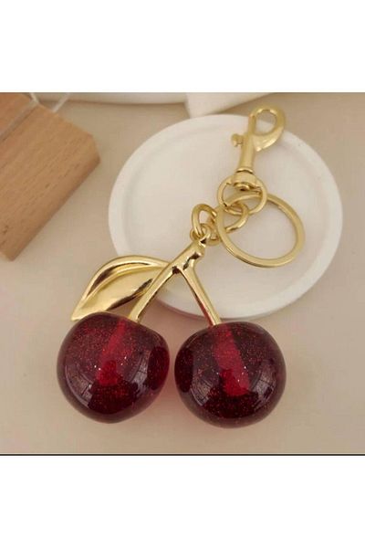 Butik Cherry Fruit Bag Charm Keychain