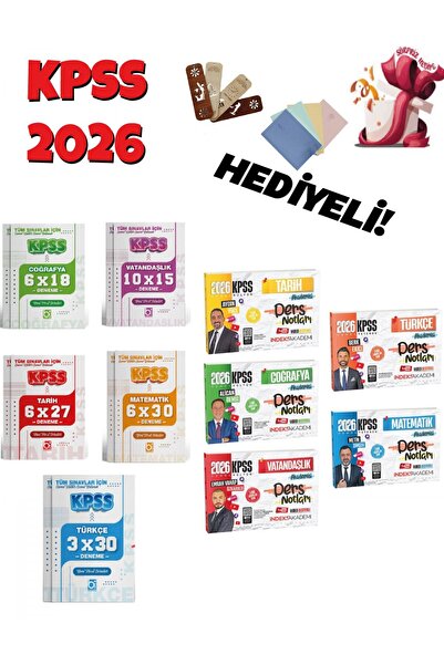 İndeks Akademi 2026 KPSS Genel Yetenek Genel Kültür Akademisi Video Ders Notl...