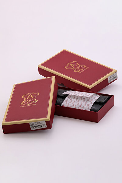 Craftique Genuine Leather Dark Green Luxury Crocodile Patterned Women's Handbag Portfolio Wallet Quality Elegant Stylish Design