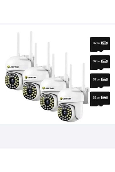 Jortan PACHET 4X Camera de Supraveghere, JT-8161, 1080P, WIFI, IP66, Wireless, NightVision Infrarosu