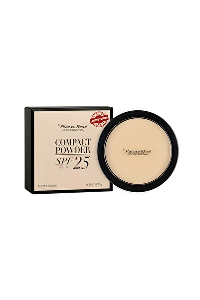 Pierre Rene COMPACT POWDER SPF 25 LIMITED EDITION No. 101 PORCELAIN