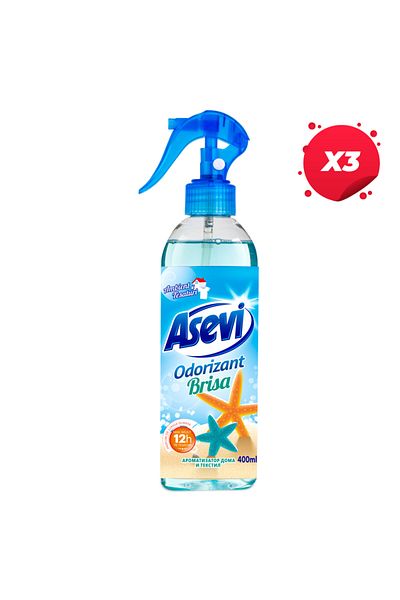 ASEVI X3 - ROOM FRESHENER SPRAY 400ML BRISA, Room fresheners
