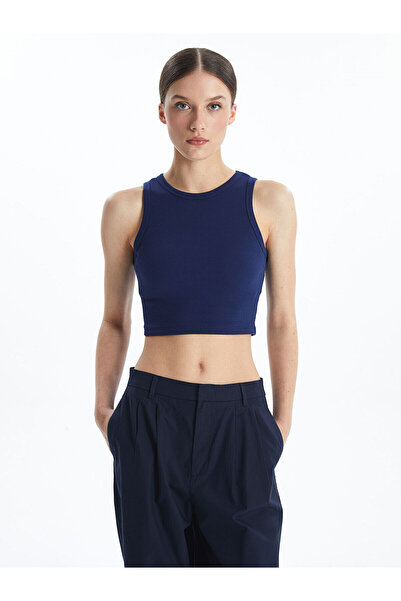 LC Waikiki Lcw Vision Crew Neck Textured Women's Crop (S5)