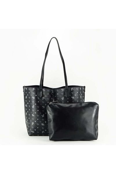David Jones Bag with removable pouch 6534A-2 12 Black