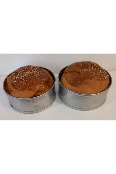 RENUZU Hamburger Ekmeği & Kek Kalıbı 2 Li Genişlik 12cm Derinlik 5cm Paslanma...