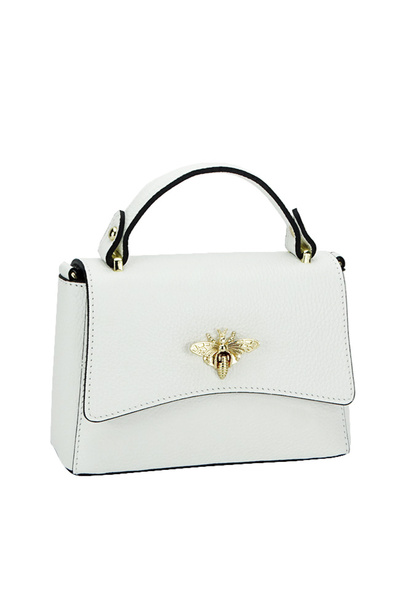 SOFILINE Geantă mică albă din piele naturală 1523 120