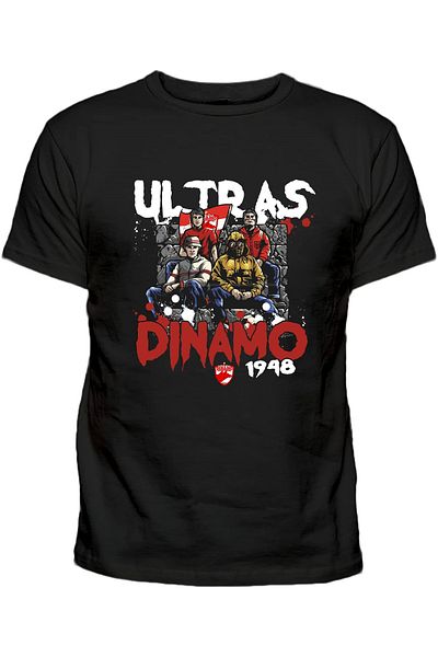 Efendioğlu Design Ultras Dinamo Bucharest Fc Dinamo - Ultras 1948 Printed Cotton T-Shirt