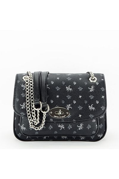 David Jones Black bag with print CH21002 14