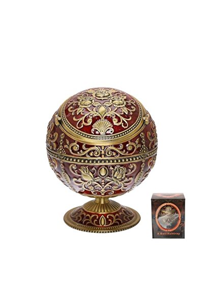 Generic منفضة سجائر LAUYOO عتيقة مقاومة للرياح مع غطاء للسجائر منفضة سجائر مع...