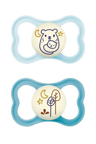 MAM Air I Day&Night l Emzik 2'li Set I Sterilize Kutuda I 16+ I Ayı/Ağaçlar