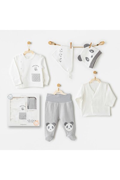 andywawa Ac26020 Keep Smiling 5-Piece Hospital Outlet Gray