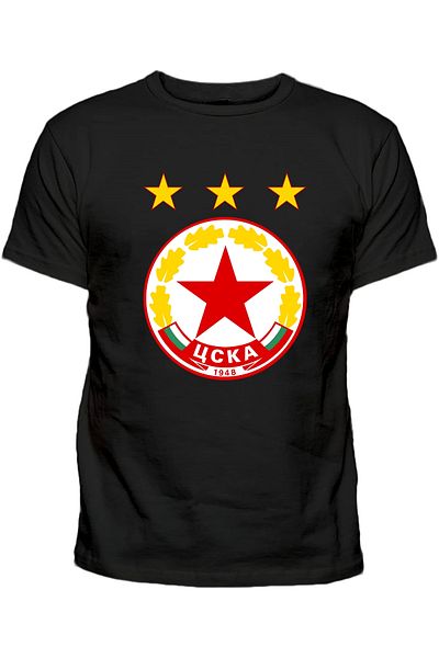 Efendioğlu Design PFK CSKA sofia 1948 ПФК ЦСКА βαμβακερό μπλουζάκι με στάμπα