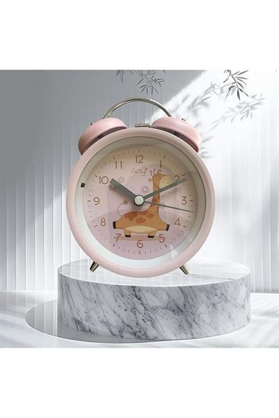 Generic Kids Digital Alarm Clock, Desktop Timepiece, Children's Room Decor (Pink)