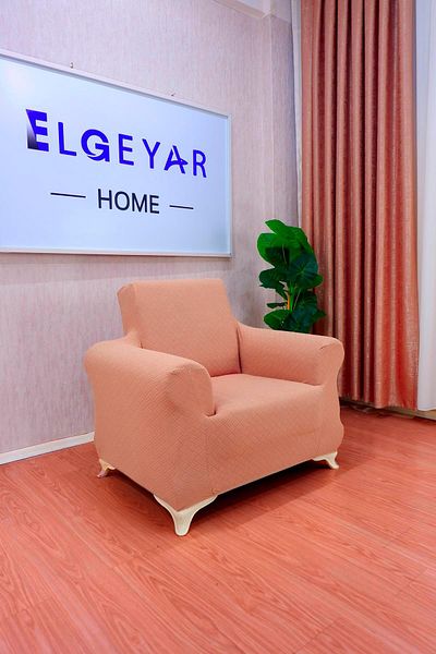 elgeyar Jacquard Single Sofa Cover Basket Pattern - Beige