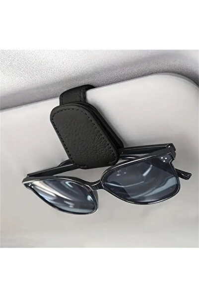 Singularis Araç İçi Manyetik Gözlük Tutucu Klips – PU Deri Kaplama, Çok Fonksiyonlu Organizer