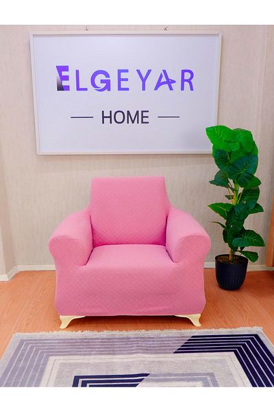 elgeyar Husa pentru un singur loc din jacquard model coș - roz