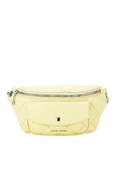 David Jones Paris Handbag, 6740-2 14, 12.5x21x7 cm, Yellow