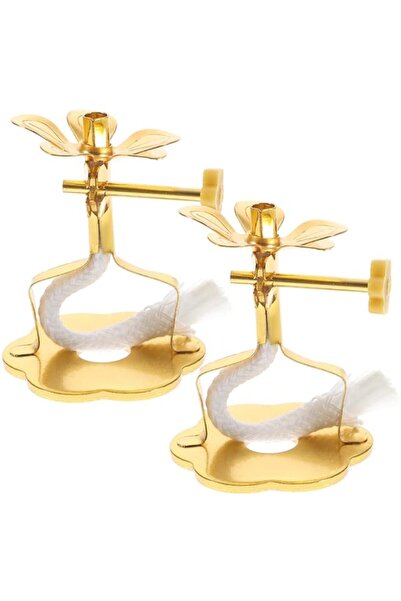 Generic Brand 2 Pack Oil Lamp Floating Wick, Ghee Lamp Holder Candle Holder O...