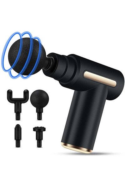 EzzySo Mini Percussion Muscle Massage Gun, Deep Tissue Massage, Electric Portable Massager