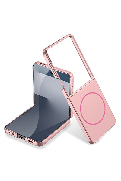 Nezih Case Galaxy Z Flip 7 Uyumlu Magsafe Şarj Destekli Pürüzsüz Sert Kapak K...