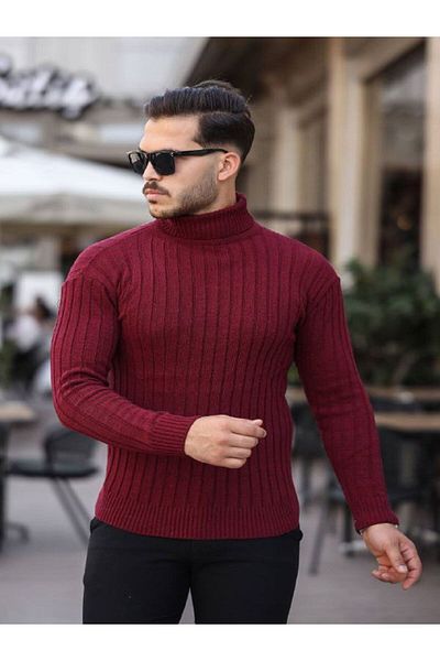 Gameyal 3 Pieces Lycra Unisex High Neck Turtleneck Sweater