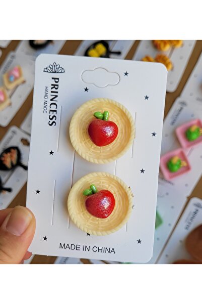 LO ADORO قطعتان من مشبك المقلاة على شكل سلة فواكه وخبز كرواسون ماستركشيف مشبك...