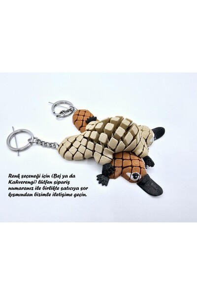 genomera سلسلة مفاتيح مرنة على شكل ببغاء