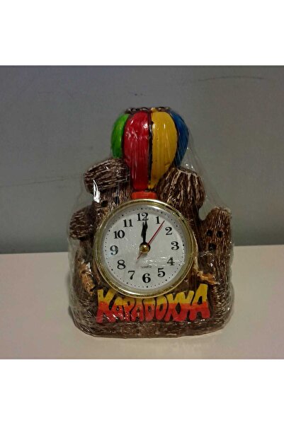 ATHSTORE Kapadokya Dekoratif Alçı Balonlu Peribacası Masa Saati