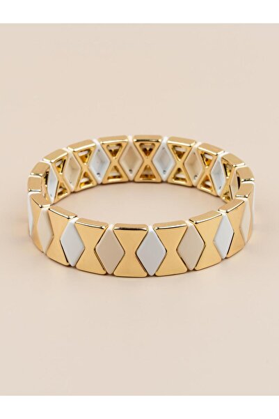 Portakal Esintisi Elariva Porcelain Coated Elastic Bracelet