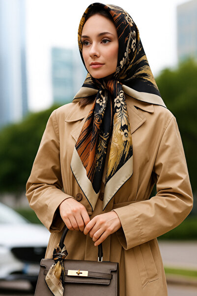 VİZYON وشاح بلاط أسود 100x100