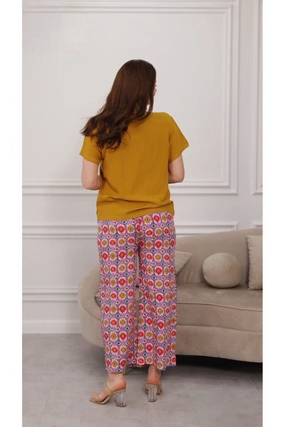 Clyfora Desenli Pijama Takımı