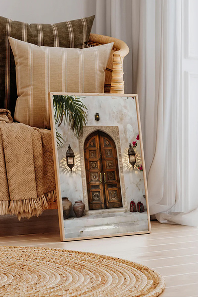 Dekorsiahome Tek Parça Ahşap Çerçeveli Tablo TK0949