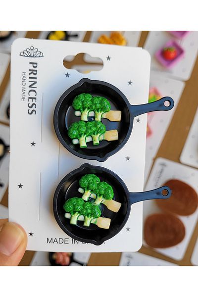 LO ADORO 2Pcs Pan Buckle Fruit Bread Croissant in Basket Gastronomy Masterchef Buckle Special Series 2026 New Fashion