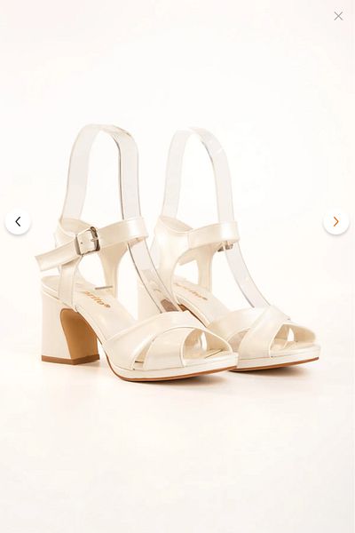E&L Company 7cm Off White Leather, This Product Is Guaranteed to Run.