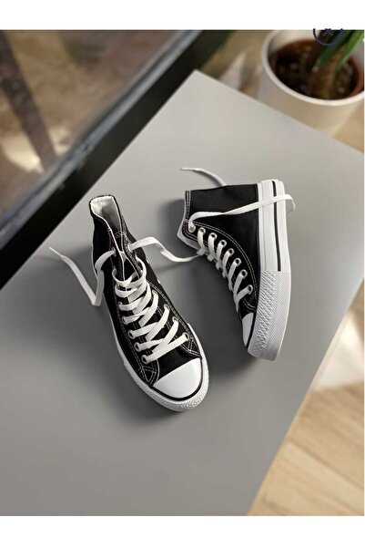 PremiumShoes ЧОРНІ ДОВГІ КІНЦЕВІ ТОЛСТІ ПЛАТФОРМНІ КЛІНОВІ КРОСІВКИ