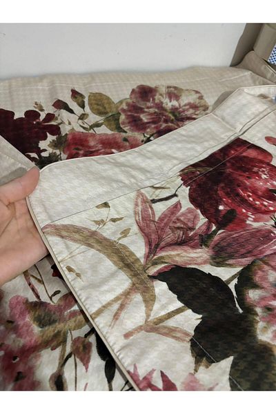 Taç Ambrose Model Flounced 100% Cotton Satin 2-Piece Pillow Case 50X70 cm