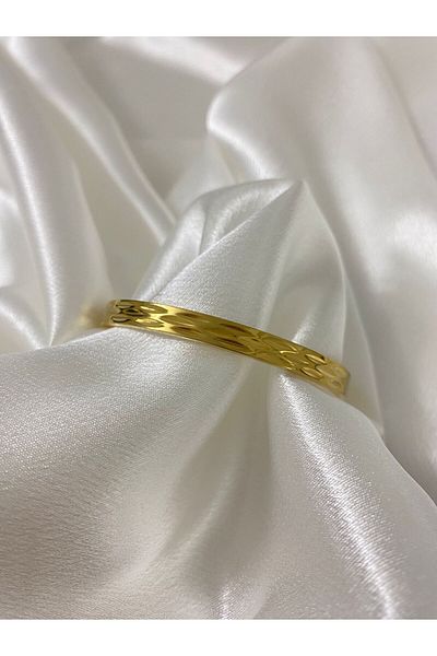 stainless steell Modern Detailed Steel Handcuff Bracelet