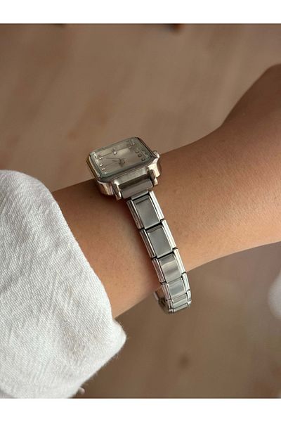 Vola Collection White Dial Steel Silver Band Nomination Women's Wrist Watch - 49