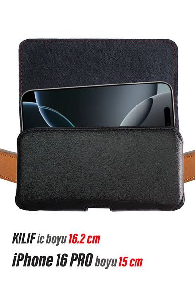 EXENAR iPhone 16 Pro Belt Case - Waist Belt Case Cover Bag