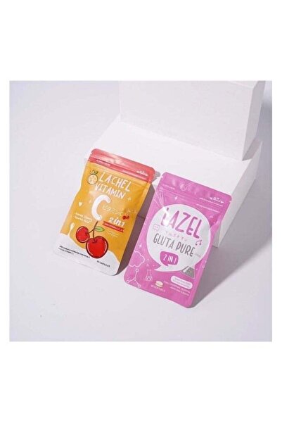 LAZEL جلوتا بيور مع لاشيل 2 في 1 فيتامين سي الجلوتاثيون وألفا ليبويك وأسيرولا...