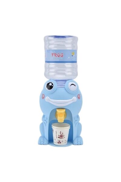 OEM Mini Water Dispenser Toy, Cocoa Frog, 28 cm, Light Blue