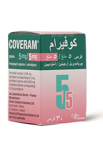 Servier Coveram 5mg/5mg tablet