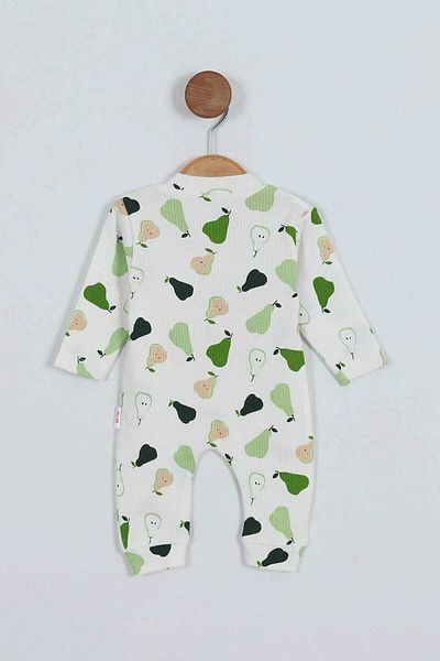 dinamik çocuk Baby Boy Pear Printed Corduroy Snap Fastener Newborn Baby Romper 100% Cotton Stretchy 1-3-6 Months