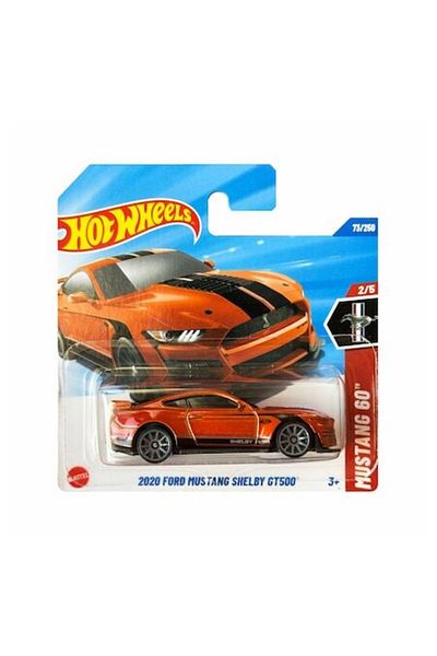 HOT WHEELS Masinuta Hot Wheels 2020 Ford Mustang Shelby GT500, portocaliu, 1:64, model 2025