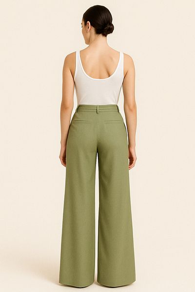 Machetta Women's Palazzo Pants Relaxed Fit