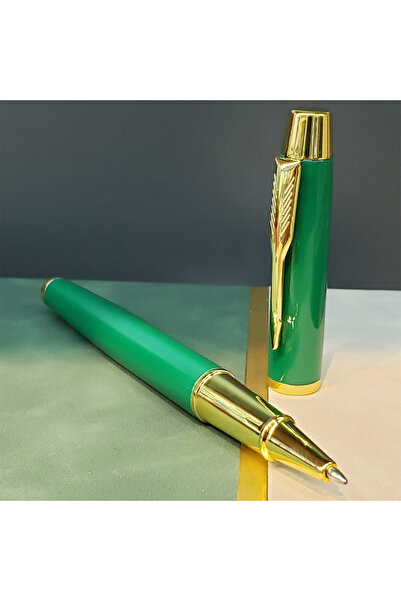 Leyaton Lwlhmrs-Ieg Ieg ™   Green Metal Roller Pen